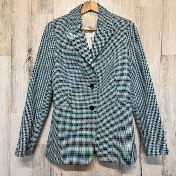 Maje Vikar Blue Double Button Tweed Blazer Shorts Set Size 38 US M Classic - Picture 4 of 16